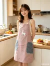 Cute apron for home use, new waterproof and dirt-resistant, kitchen cooking, waist wrap for adults working, and anti-dirt work clothes for restaurants details Picture